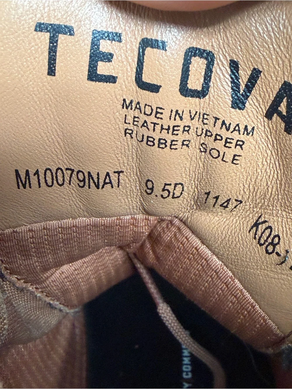 Tecovas Men's The Rugged Moc Natural WP Roughout Boots 10079NAT SIZE 9.5D NICE